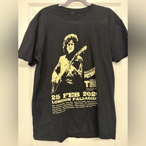 Mick Fleetwood - Peter Green rare Concert XL Black T-Shirt Ft David Gilmour